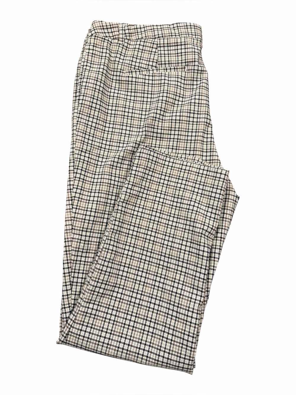 Carolina Belle Black, Tan & Cream Plaid Trousers